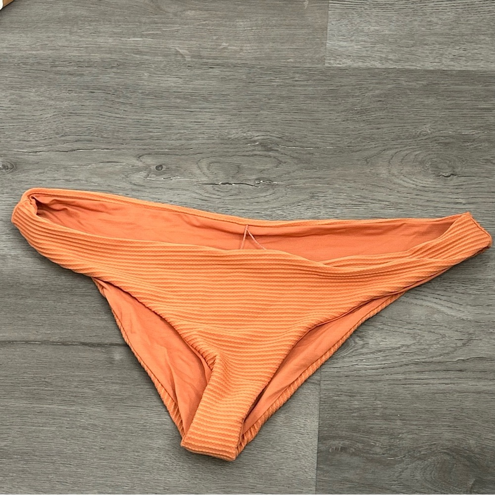 L*space underwire ribbed bikini swim top orange size‎ xl women’s